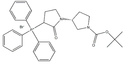 CAS:376653-42-8 포스포늄, [(3'R)-1'-[(1,1-디메틸에톡시)카르보닐]-2-옥소[1,3'-비피롤리딘]-3-일]트리페닐-, 브롬화물