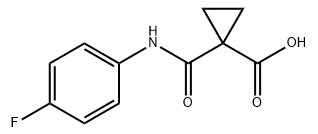 1- ((4- 플루오로 페닐) Carbamoyl) 사이클로 프로 파네 카르 복실 산 CAS No.:849217-48-7